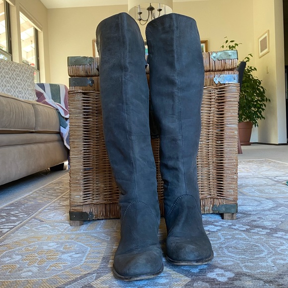 Haleena Grey Steve Madden Knee High Riding Boot - Picture 6 of 6